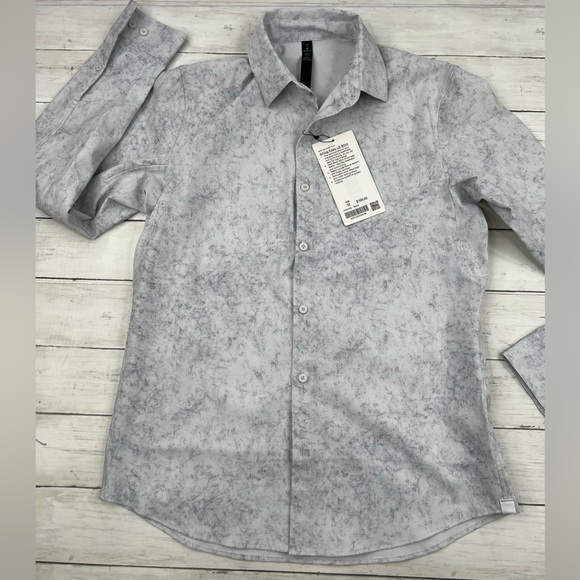 Lululemon Men’s Size M Airing Easy LS Short in Gray NEW - Picture 2 of 9